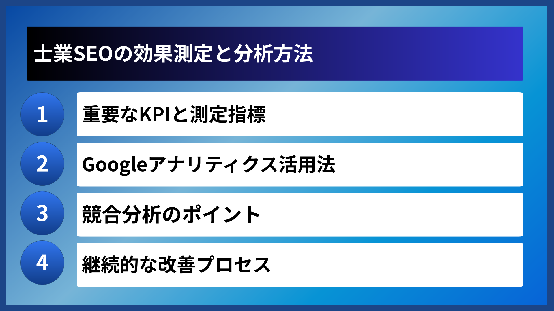 士業SEOの効果測定と分析方法