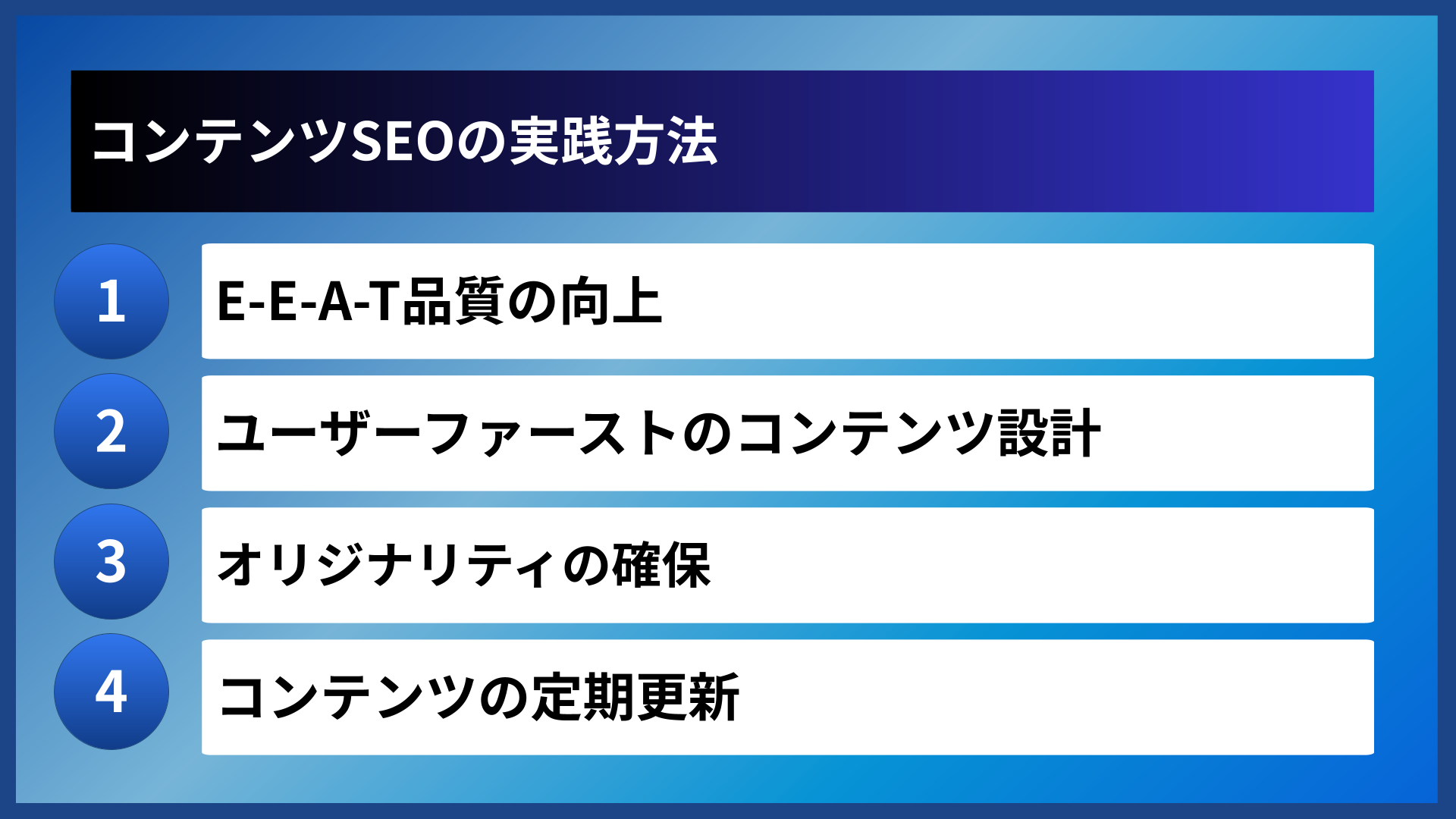 コンテンツSEOの実践方法