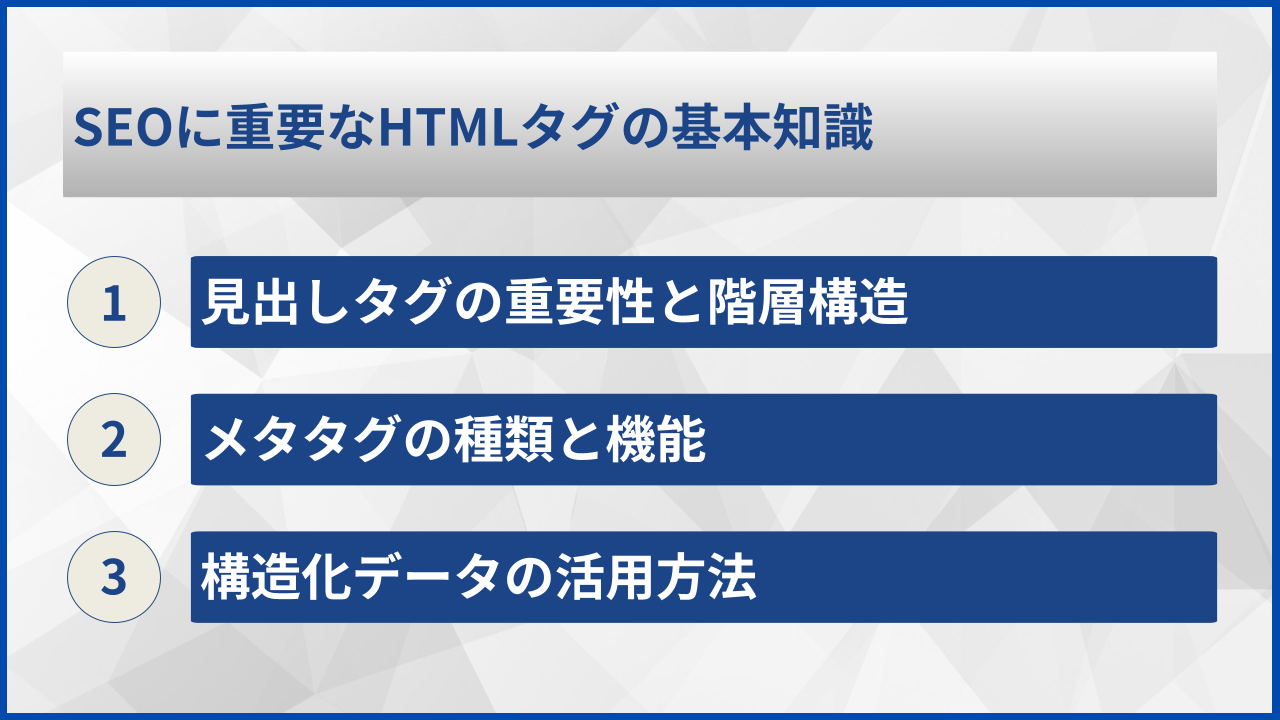 SEOに重要なHTMLタグの基本知識