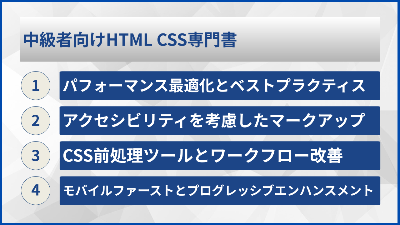 中級者向けHTML CSS専門書