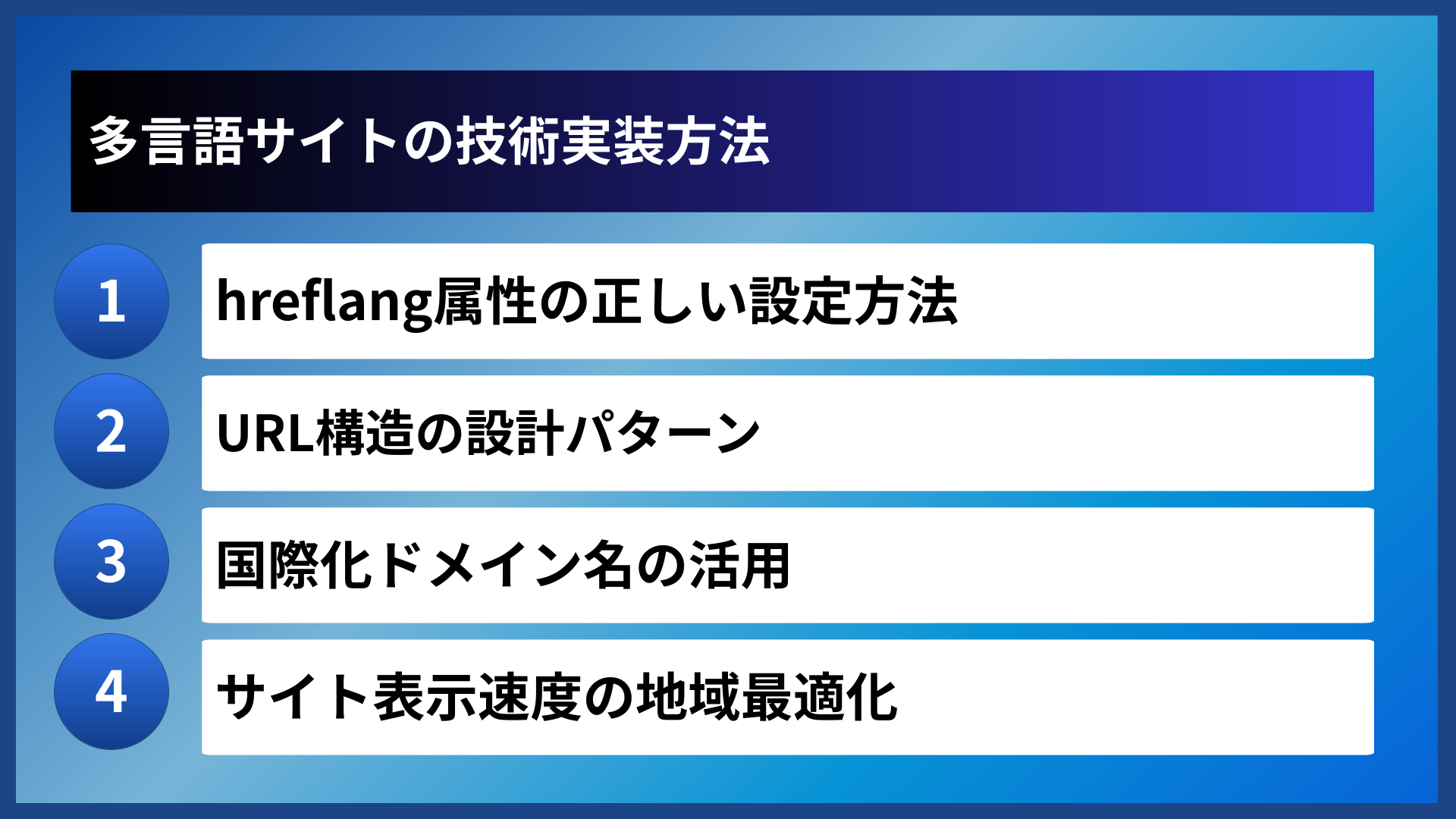 多言語サイトの技術実装方法