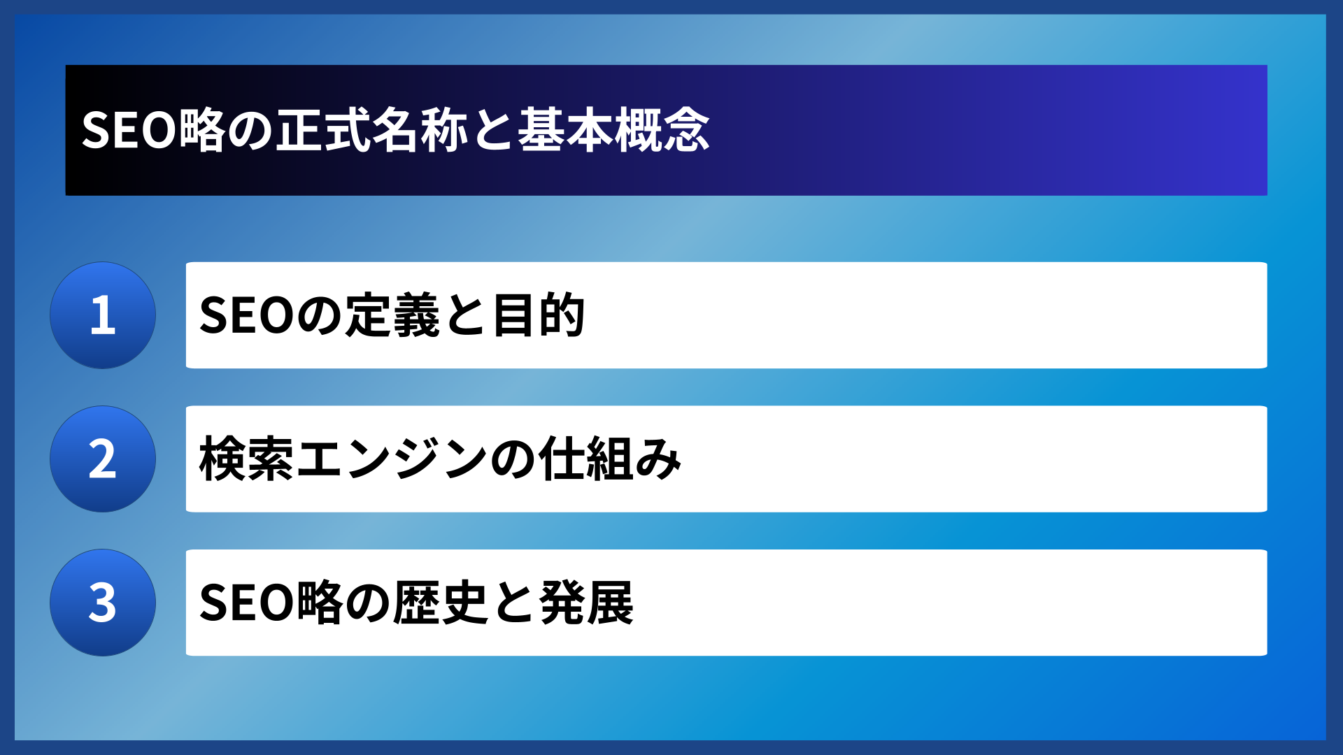 SEO略の正式名称と基本概念