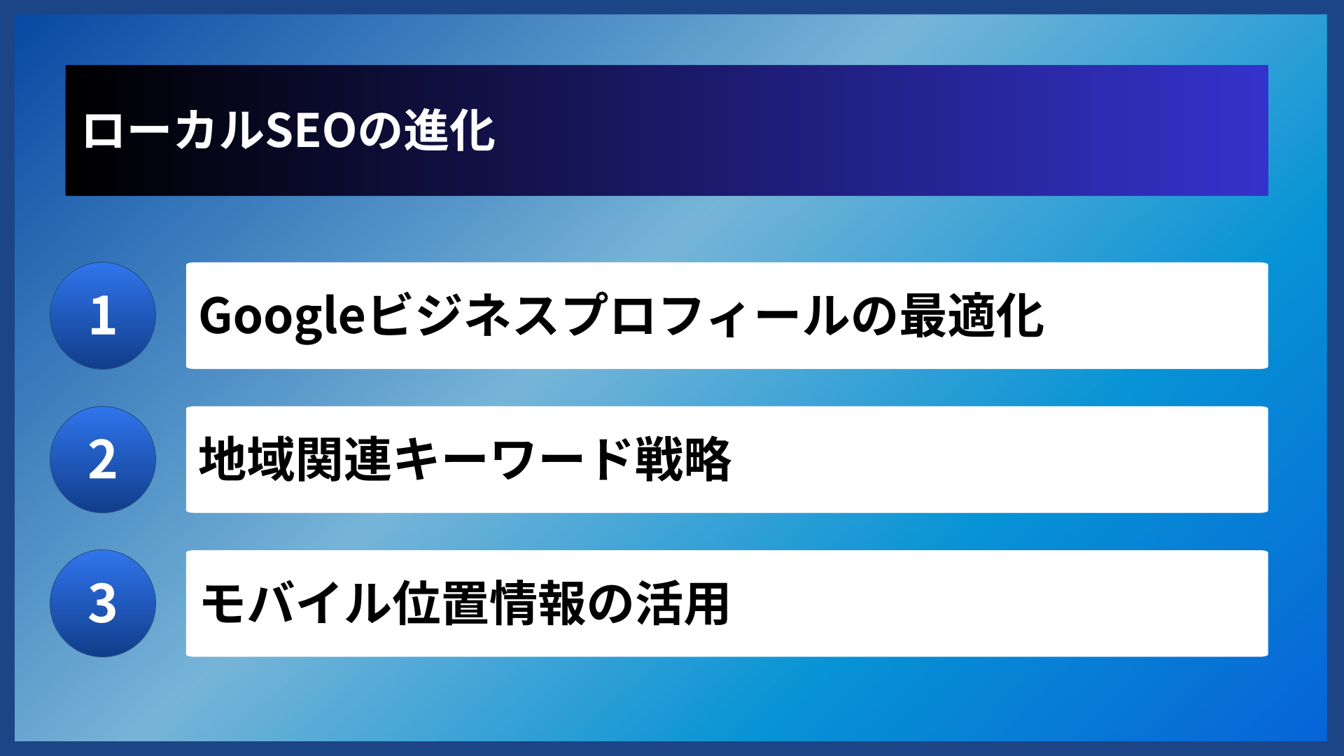 ローカルSEOの進化