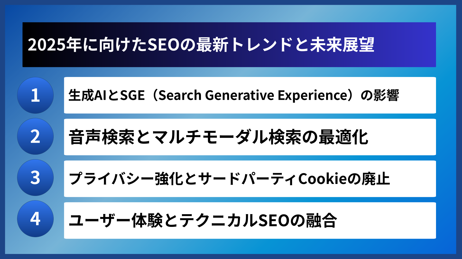 2025年に向けたSEOの最新トレンドと未来展望