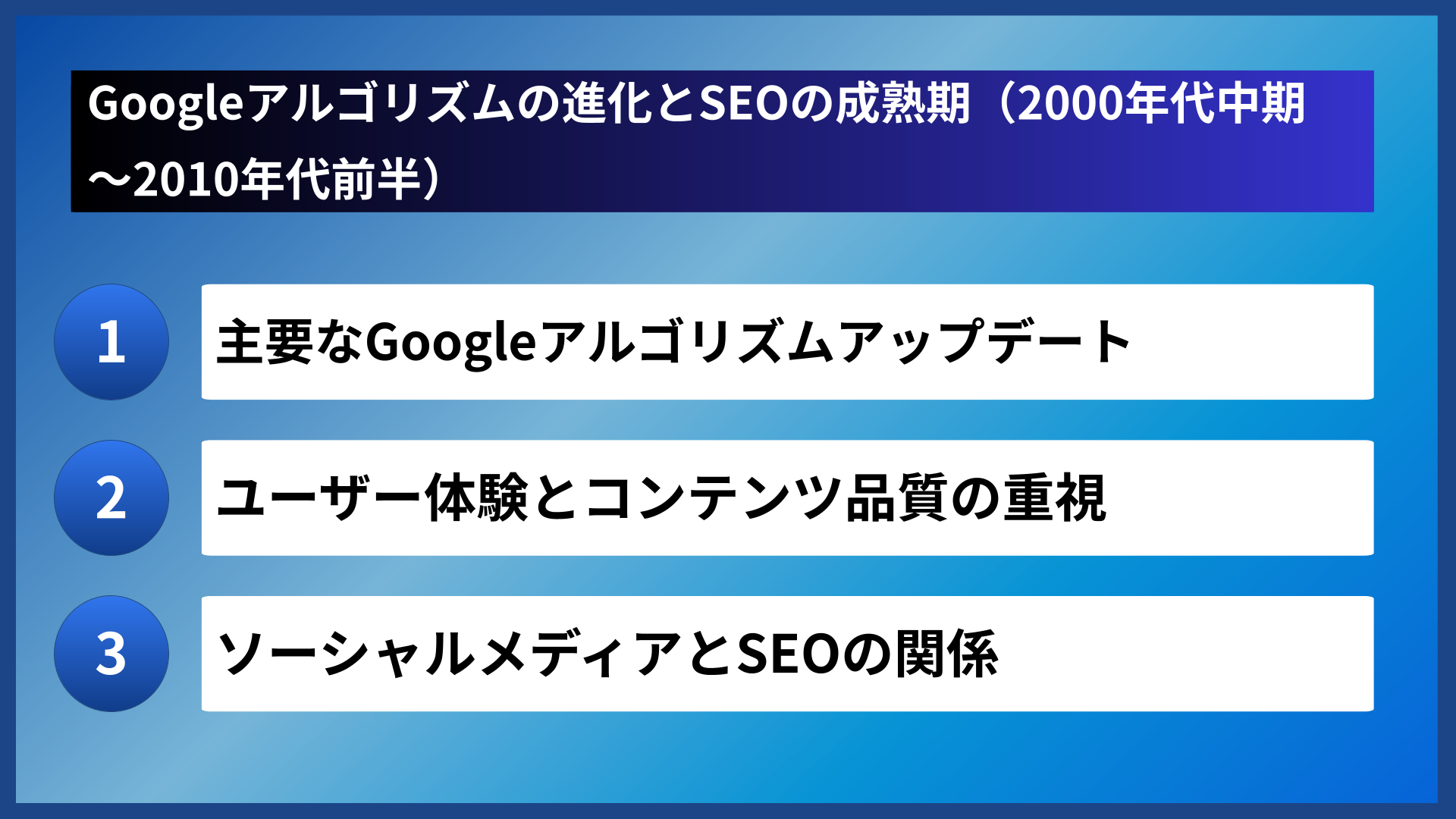 Googleアルゴリズムの進化とSEOの成熟期（2000年代中期～2010年代前半）