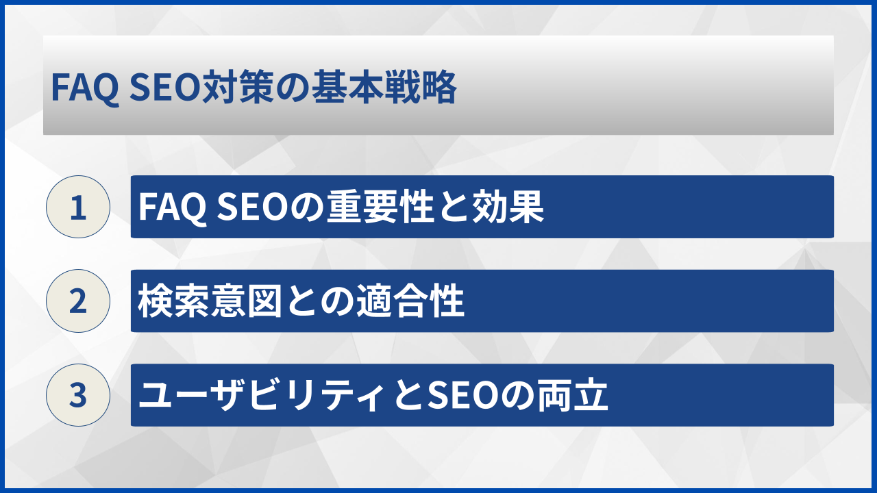 FAQ SEO対策の基本戦略
