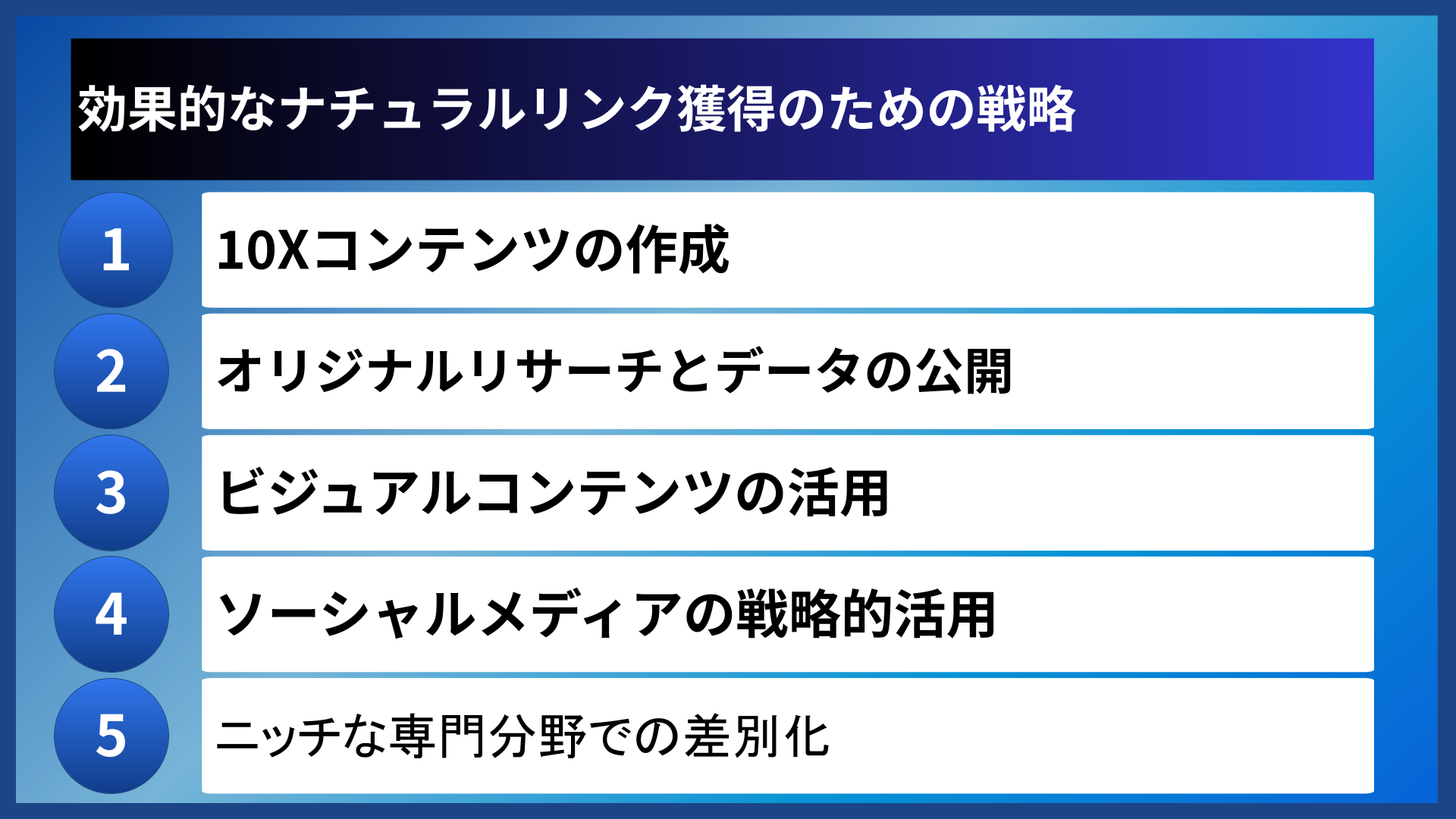 効果的なナチュラルリンク獲得のための戦略