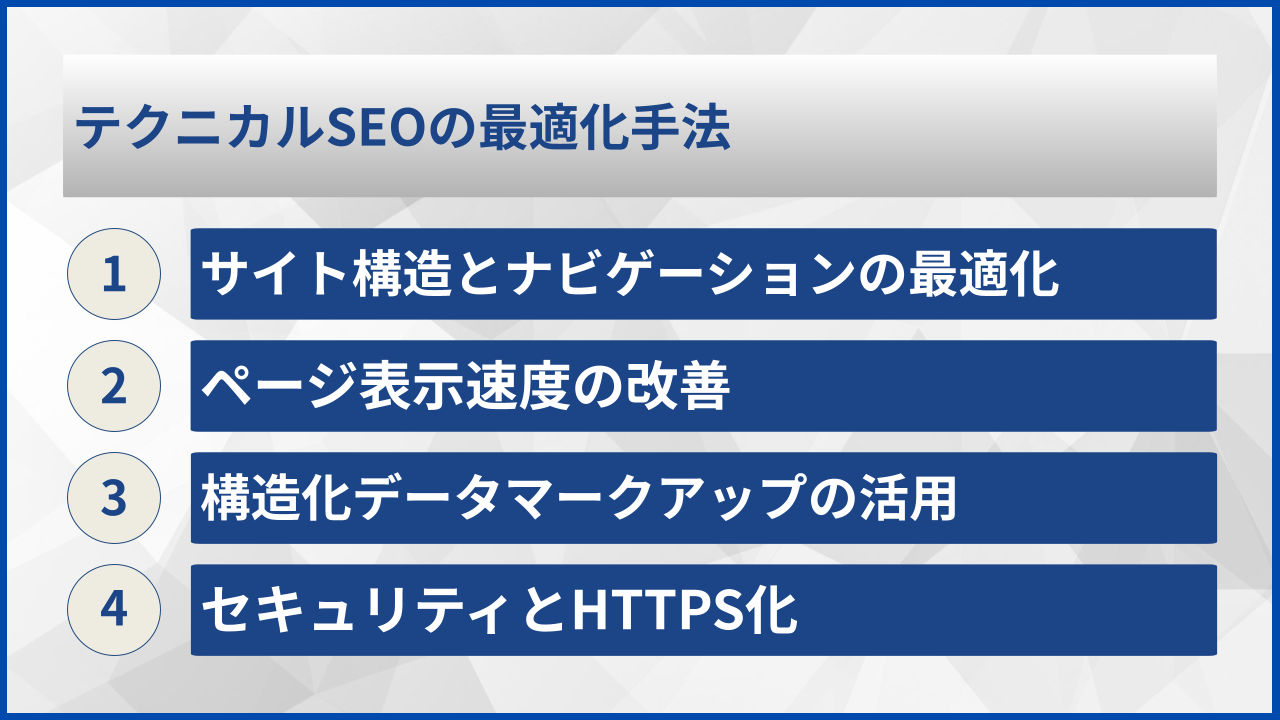 テクニカルSEOの最適化手法
