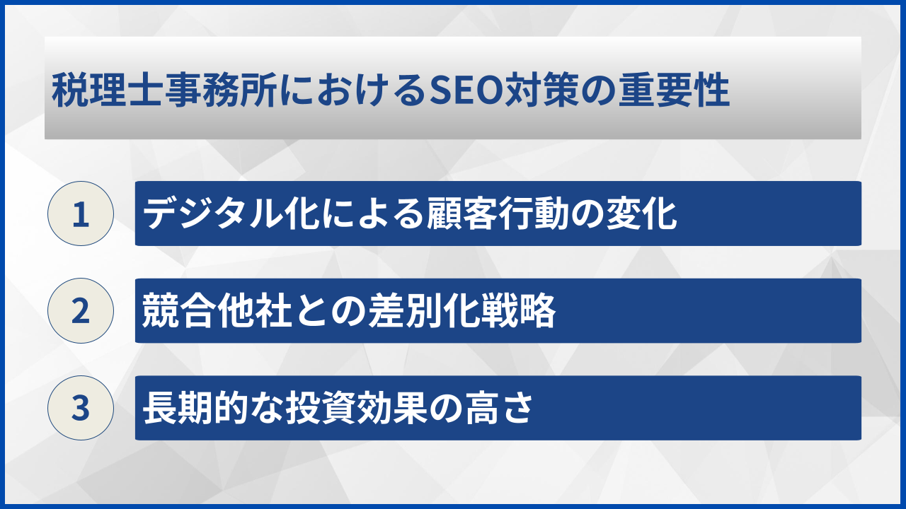 税理士事務所におけるSEO対策の重要性