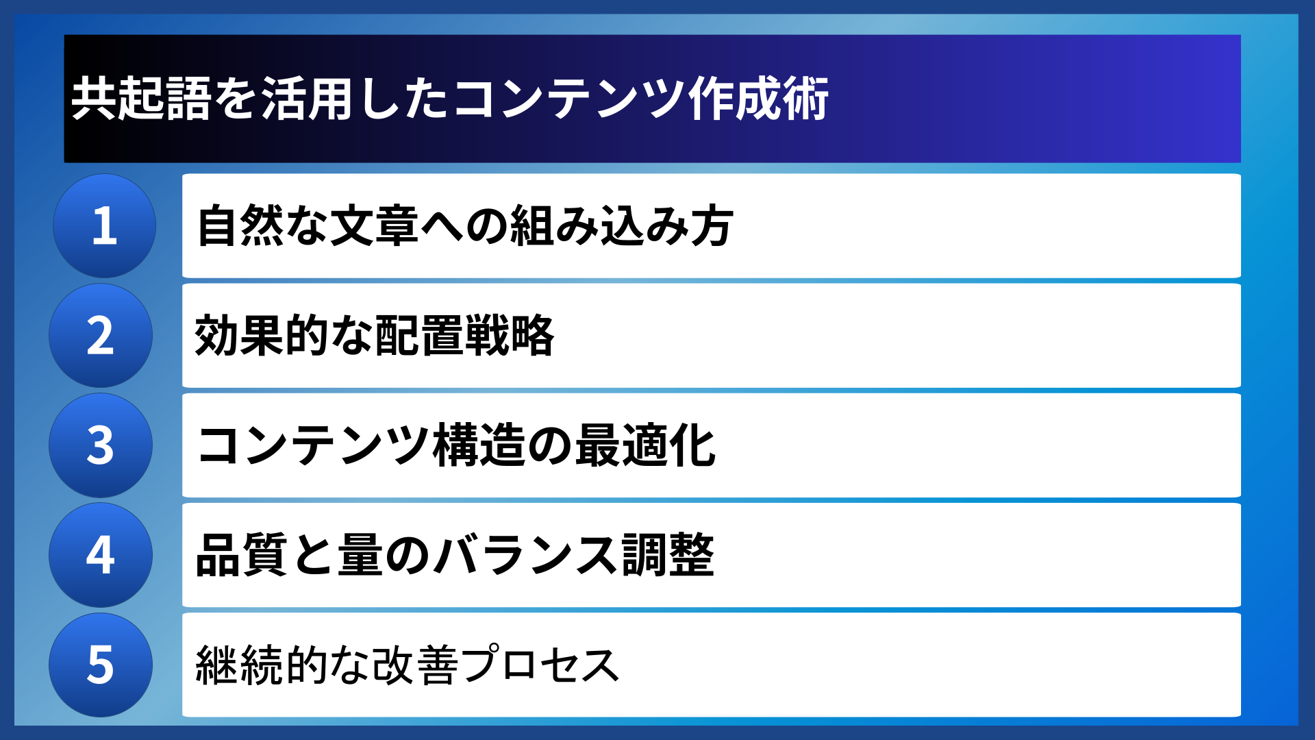 共起語を活用したコンテンツ作成術