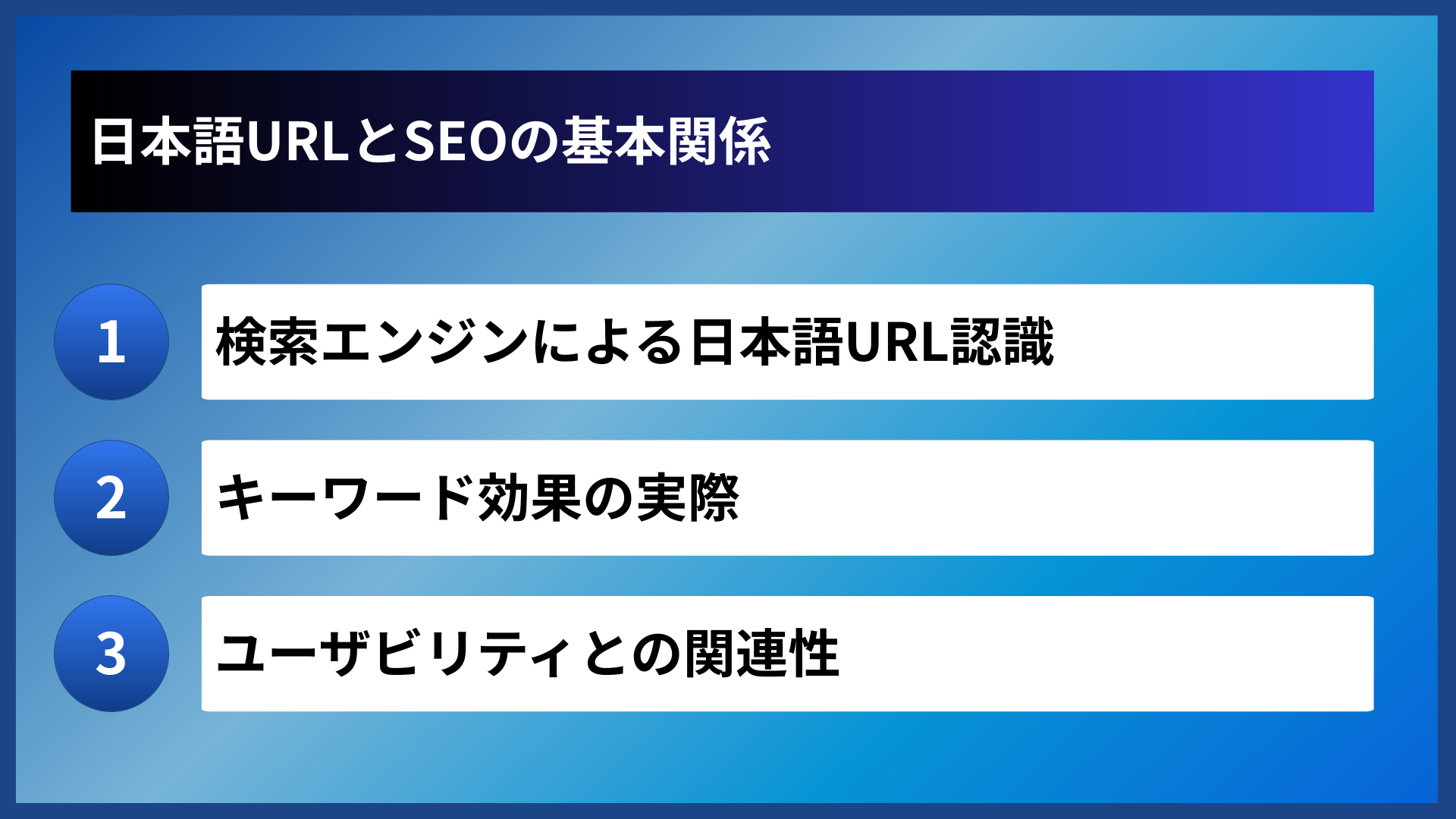 日本語URLとSEOの基本関係