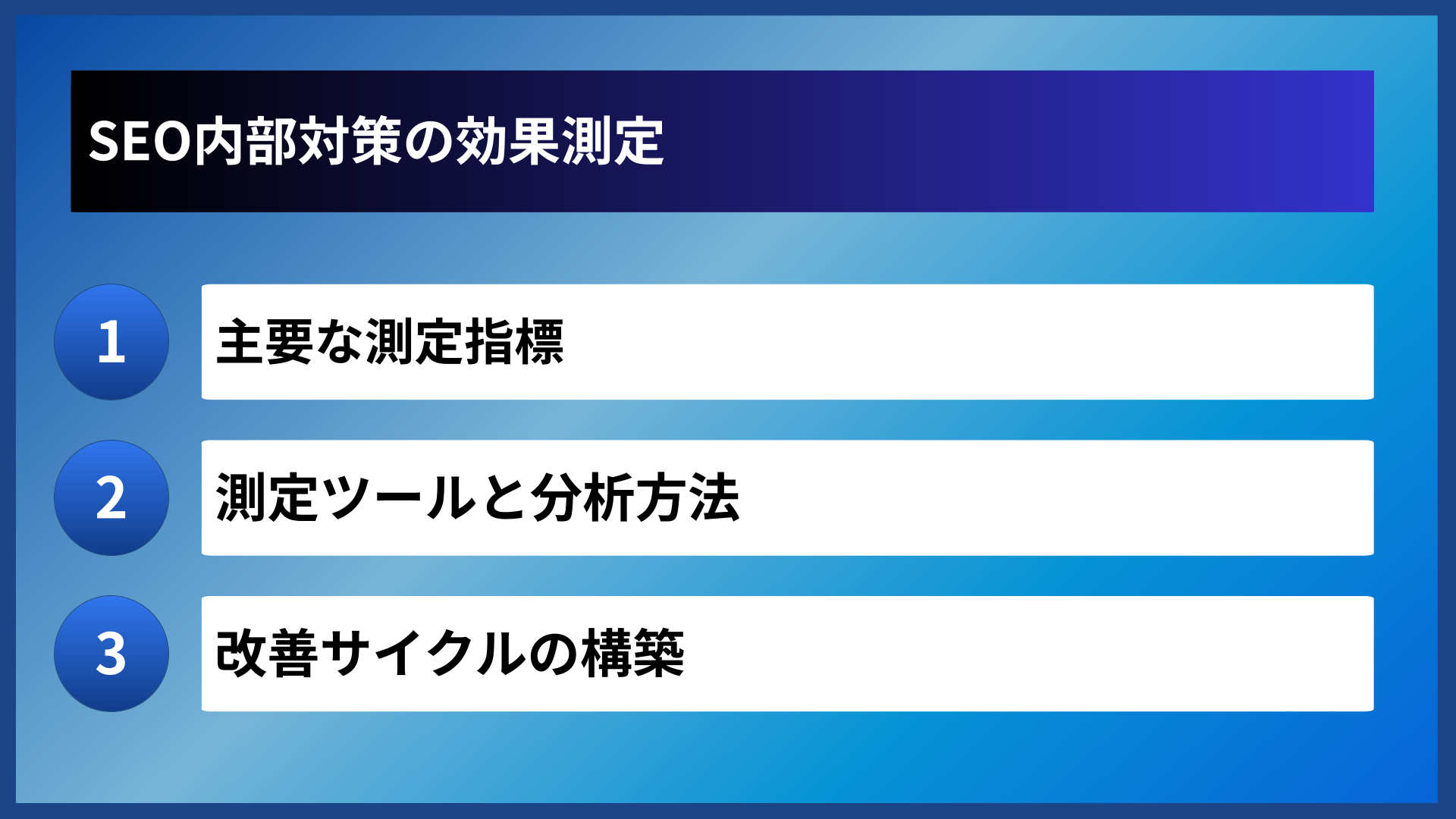SEO内部対策の効果測定