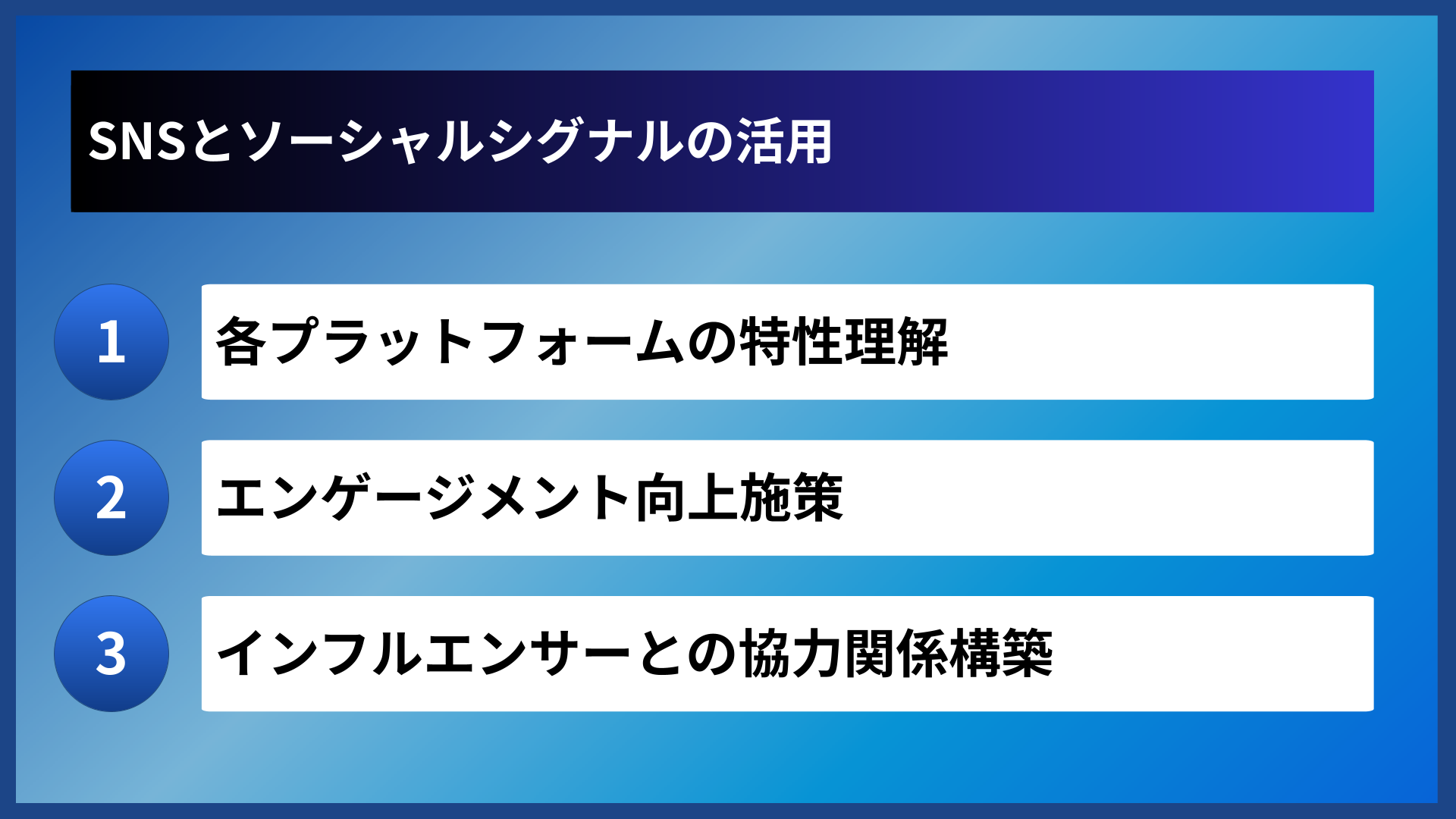SNSとソーシャルシグナルの活用