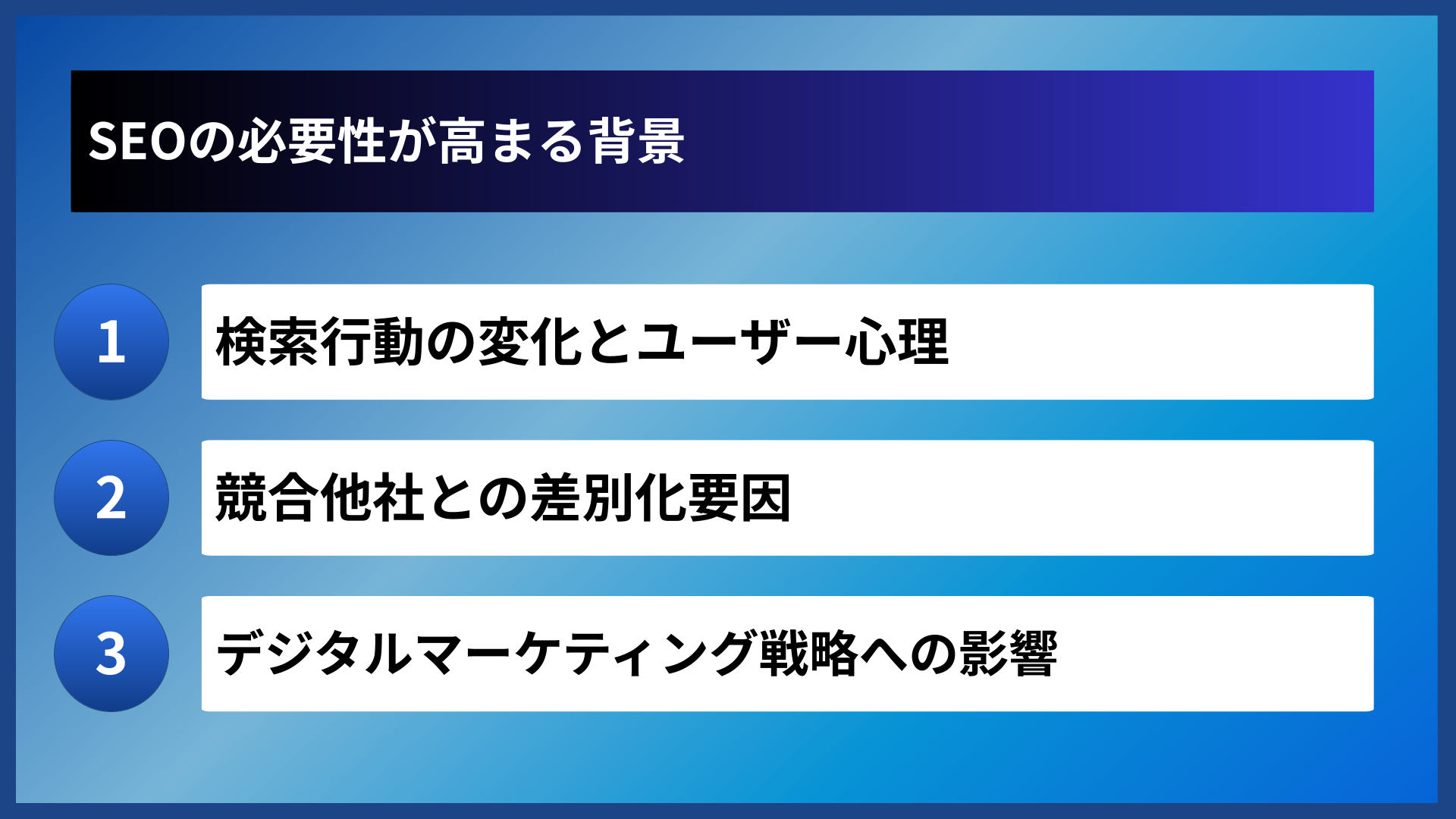 SEOの必要性が高まる背景