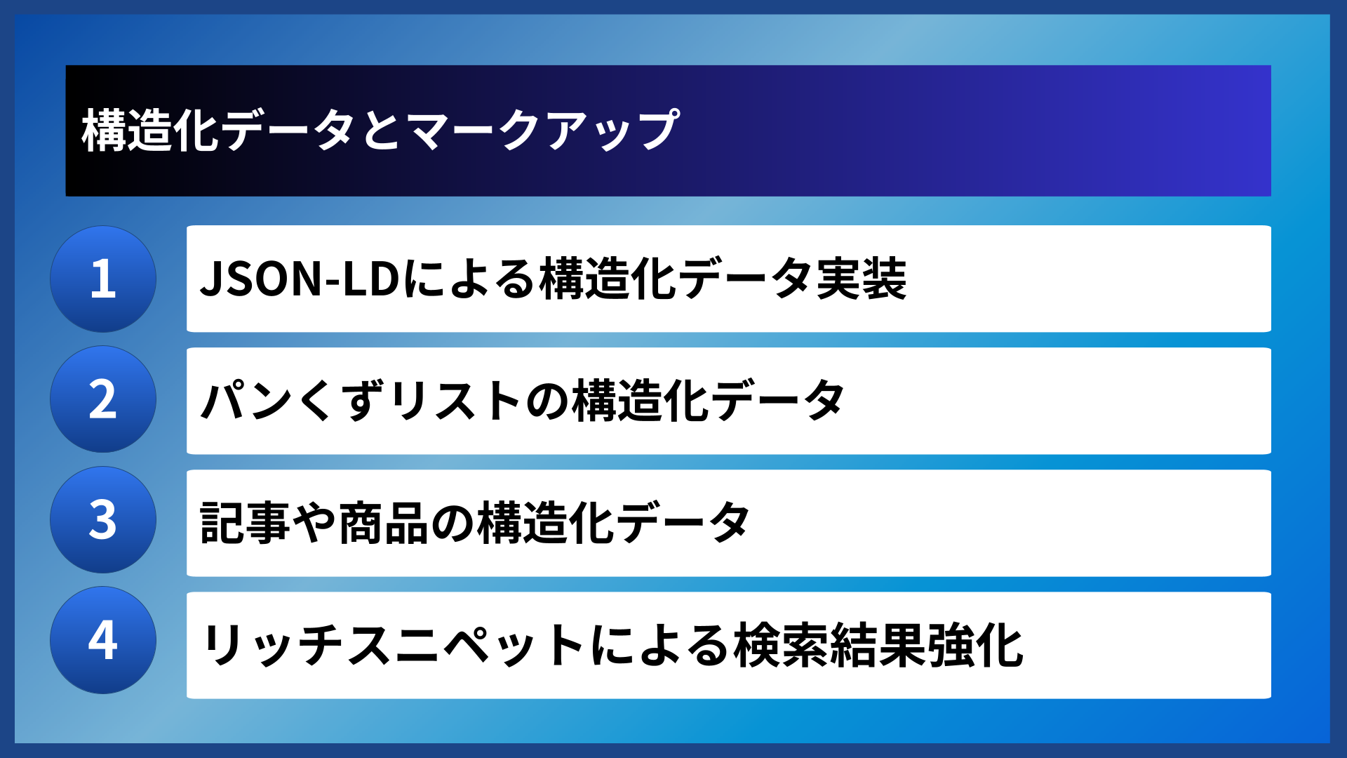 構造化データとマークアップ