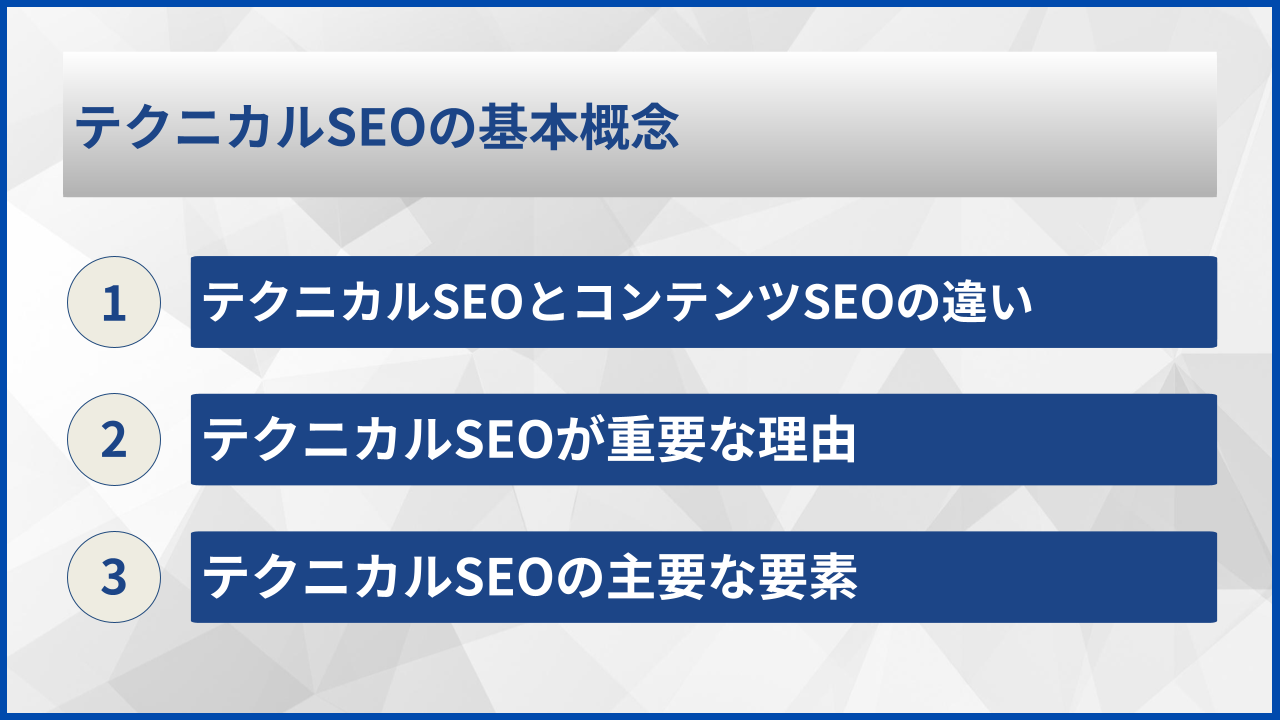 テクニカルSEOの基本概念