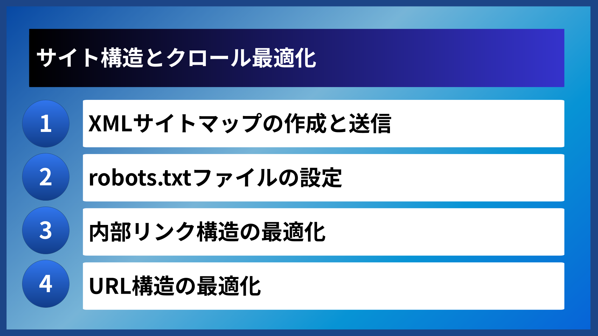サイト構造とクロール最適化