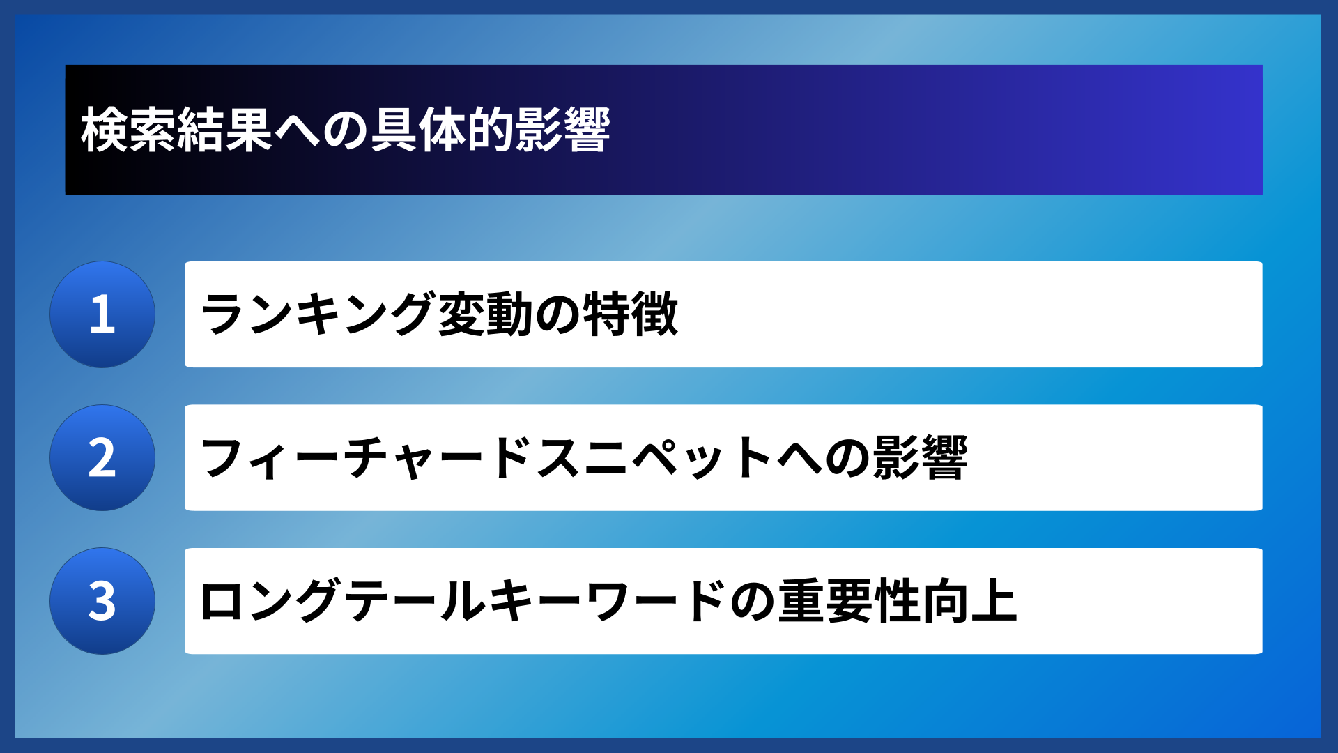 検索結果への具体的影響