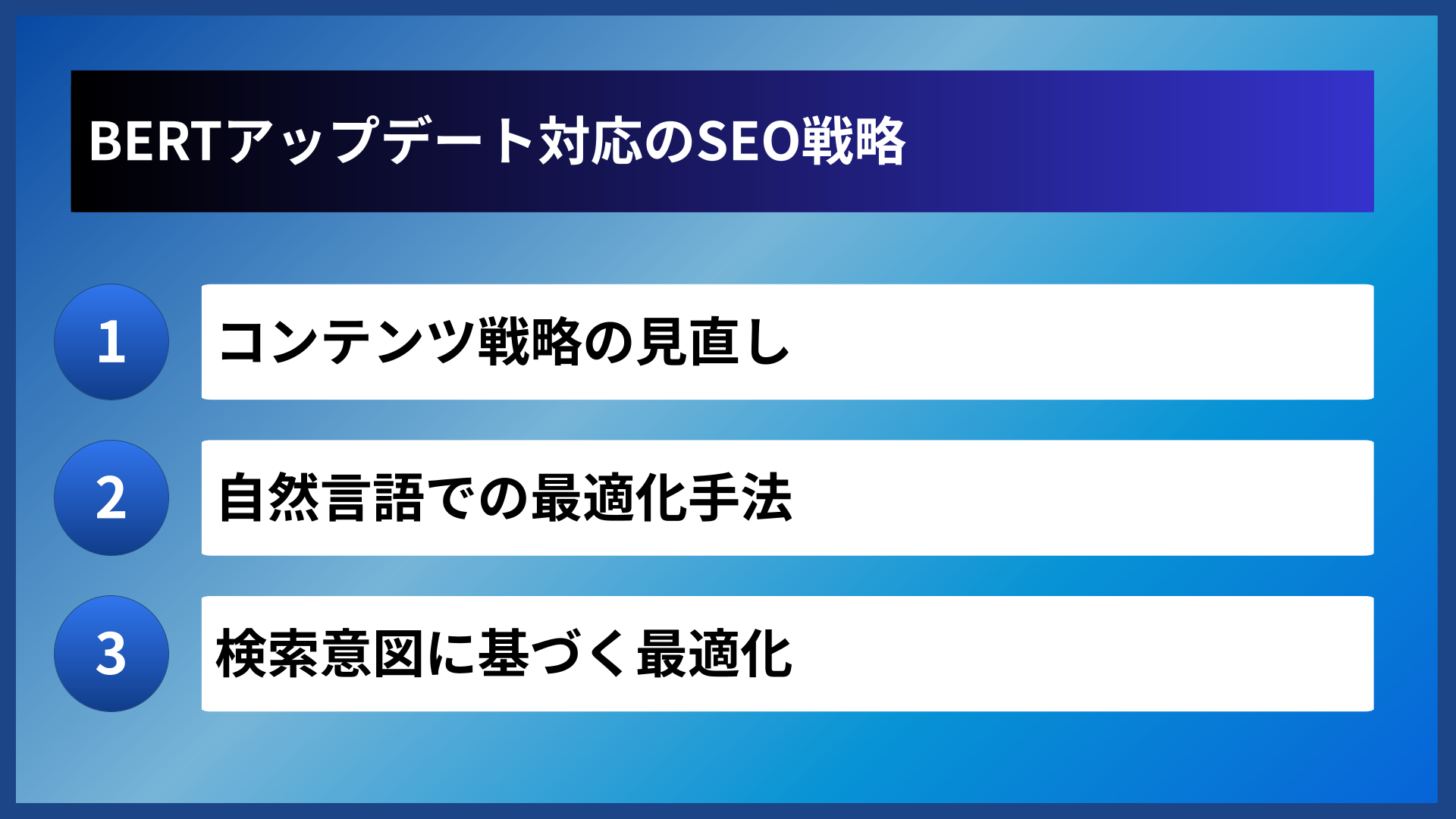 BERTアップデート対応のSEO戦略