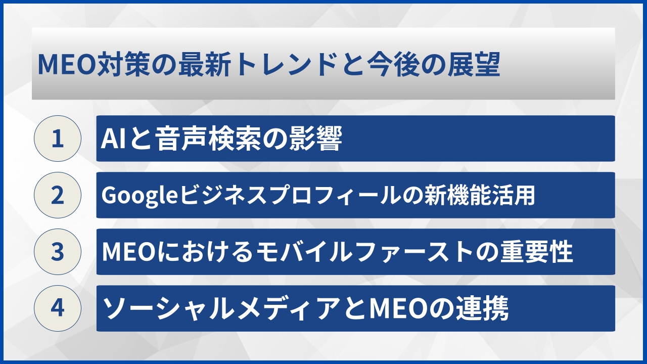 MEO対策の最新トレンドと今後の展望