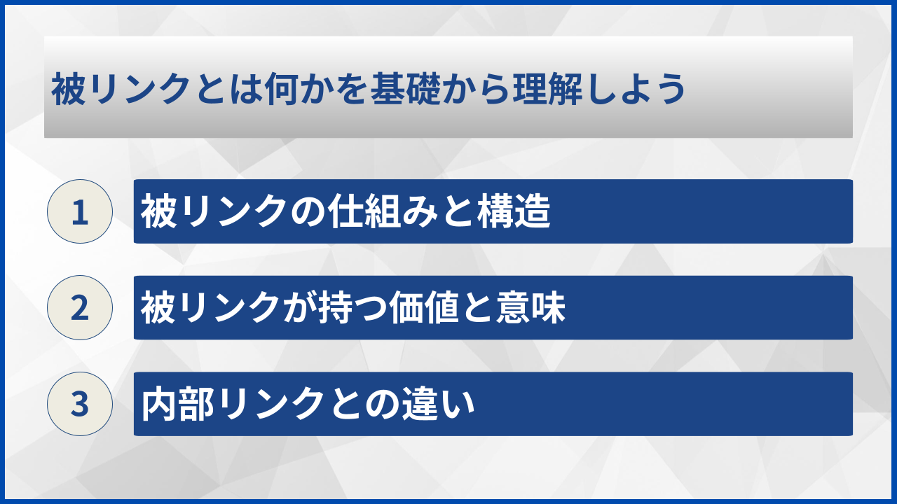 被リンクとは何かを基礎から理解しよう