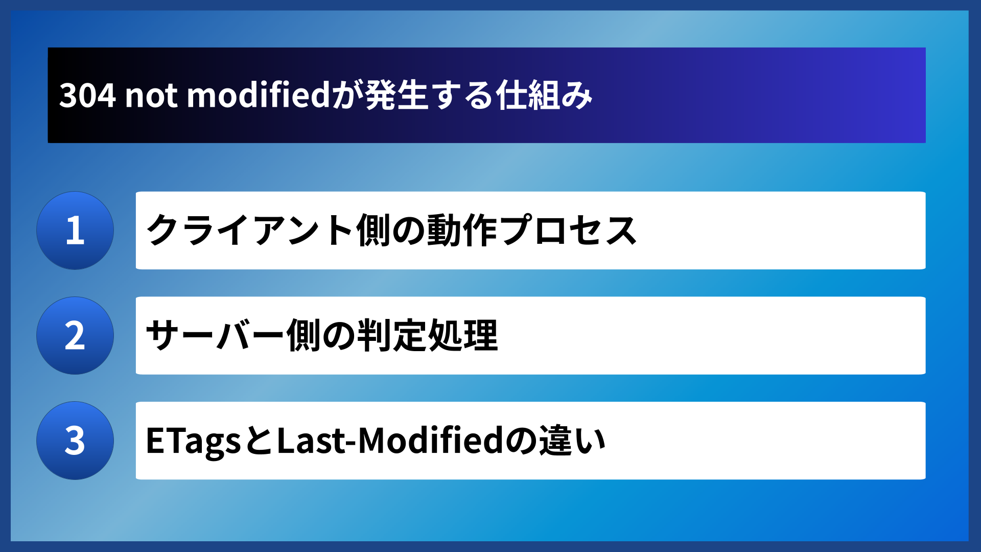 304 not modifiedが発生する仕組み