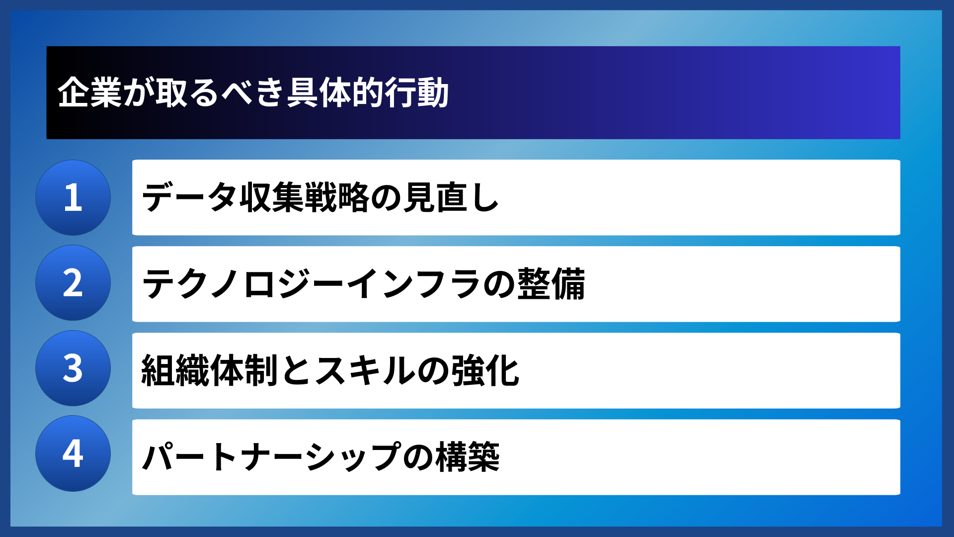 企業が取るべき具体的行動