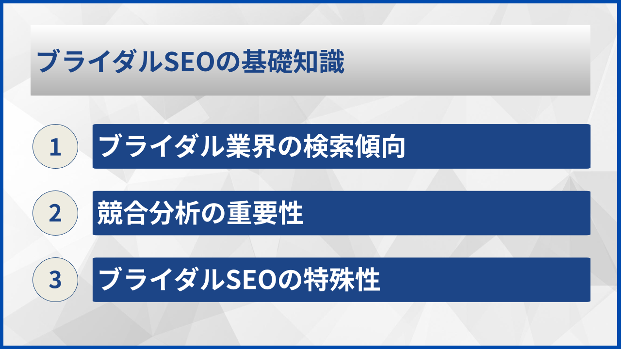 ブライダルSEOの基礎知識