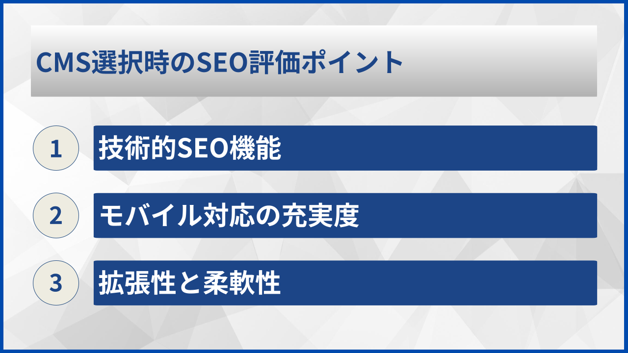CMS選択時のSEO評価ポイント