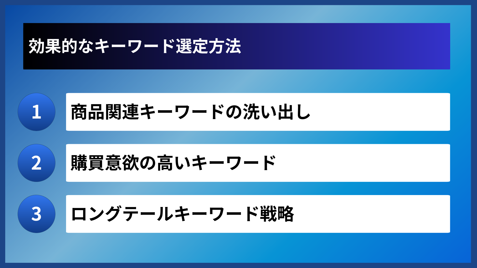 効果的なキーワード選定方法