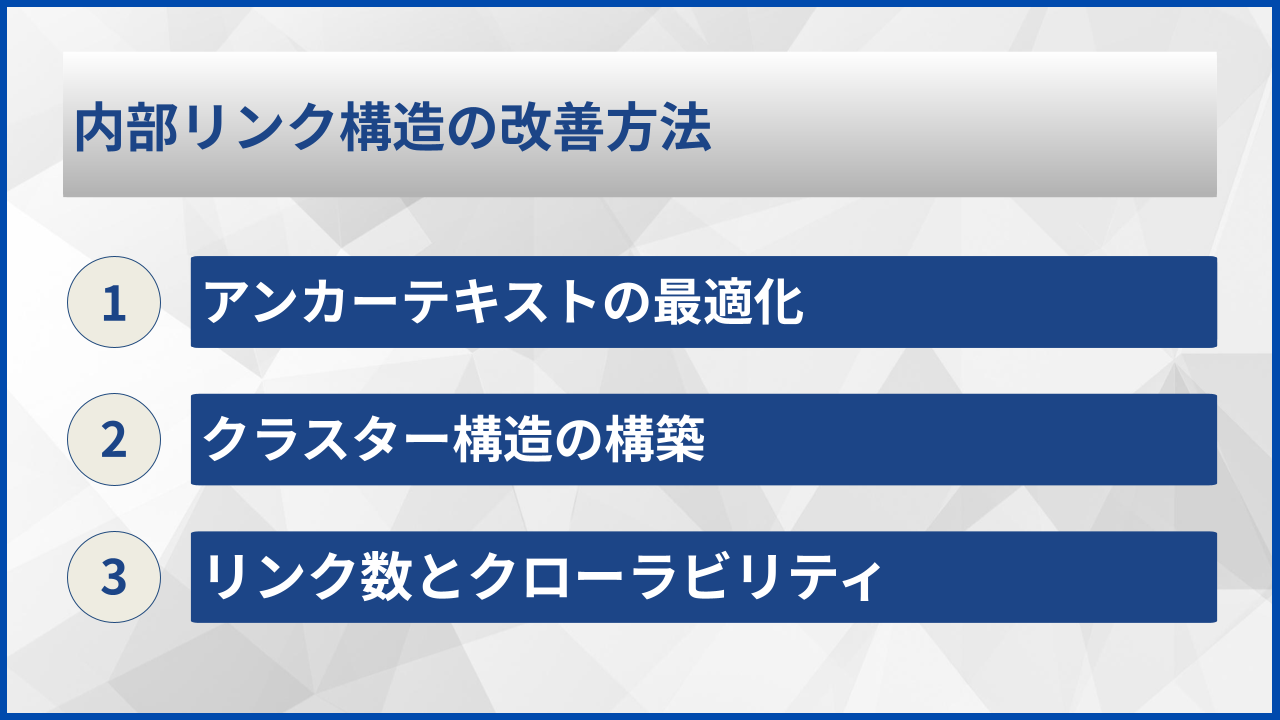 内部リンク構造の改善方法