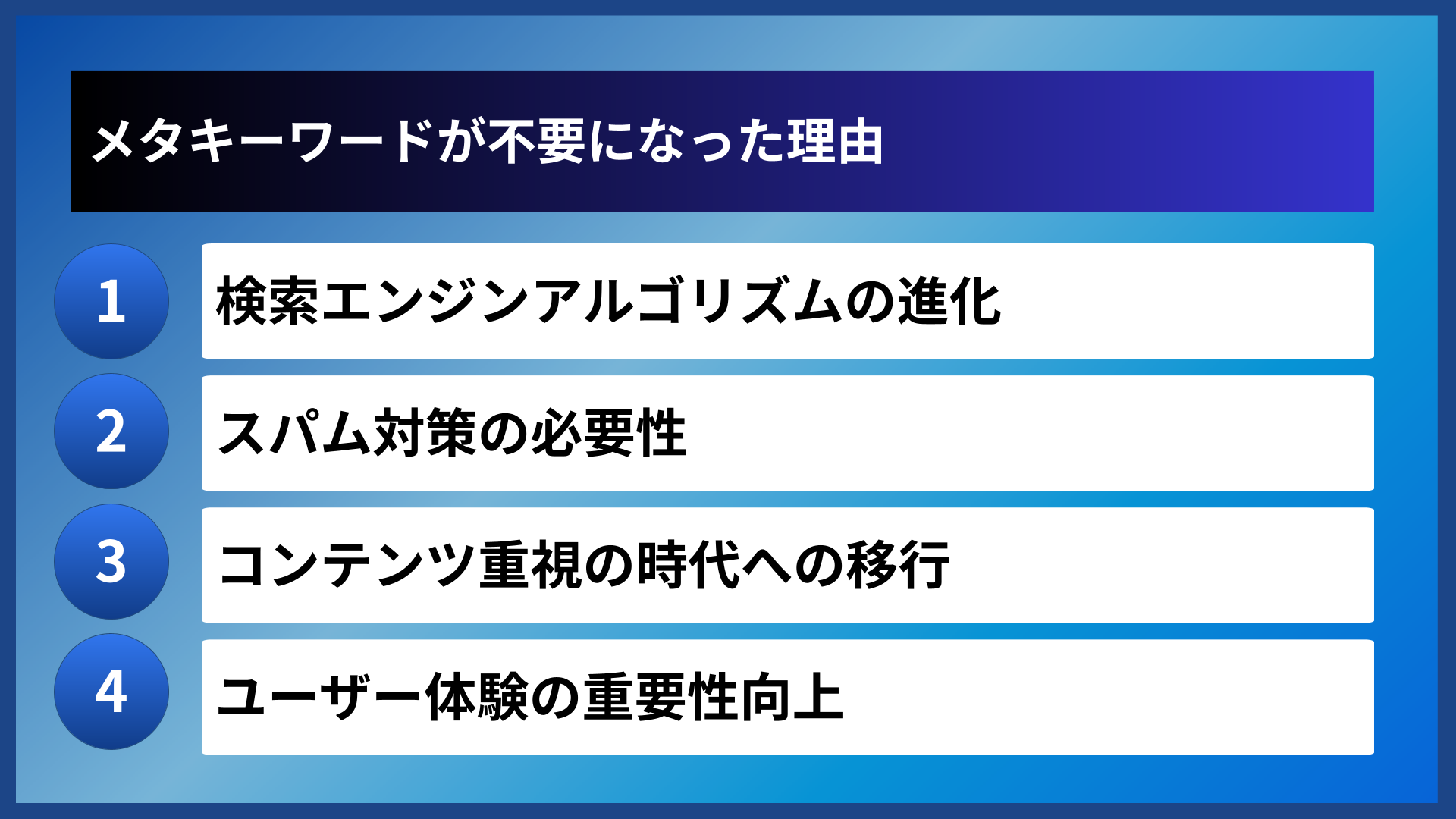 メタキーワードが不要になった理由