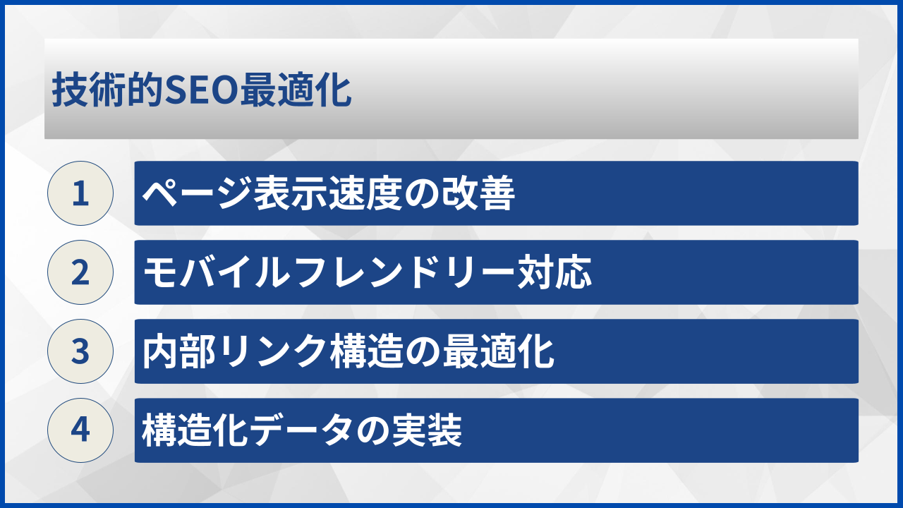 技術的SEO最適化