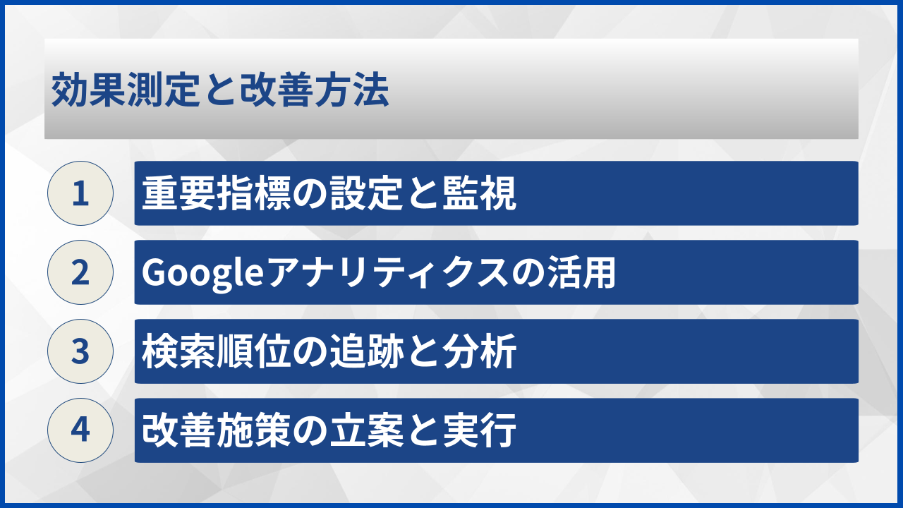 効果測定と改善方法