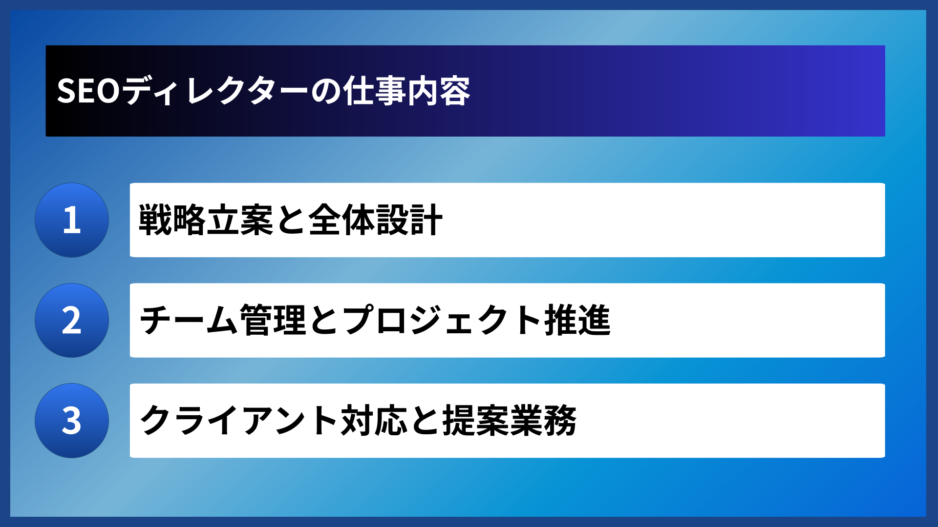 SEOディレクターの仕事内容