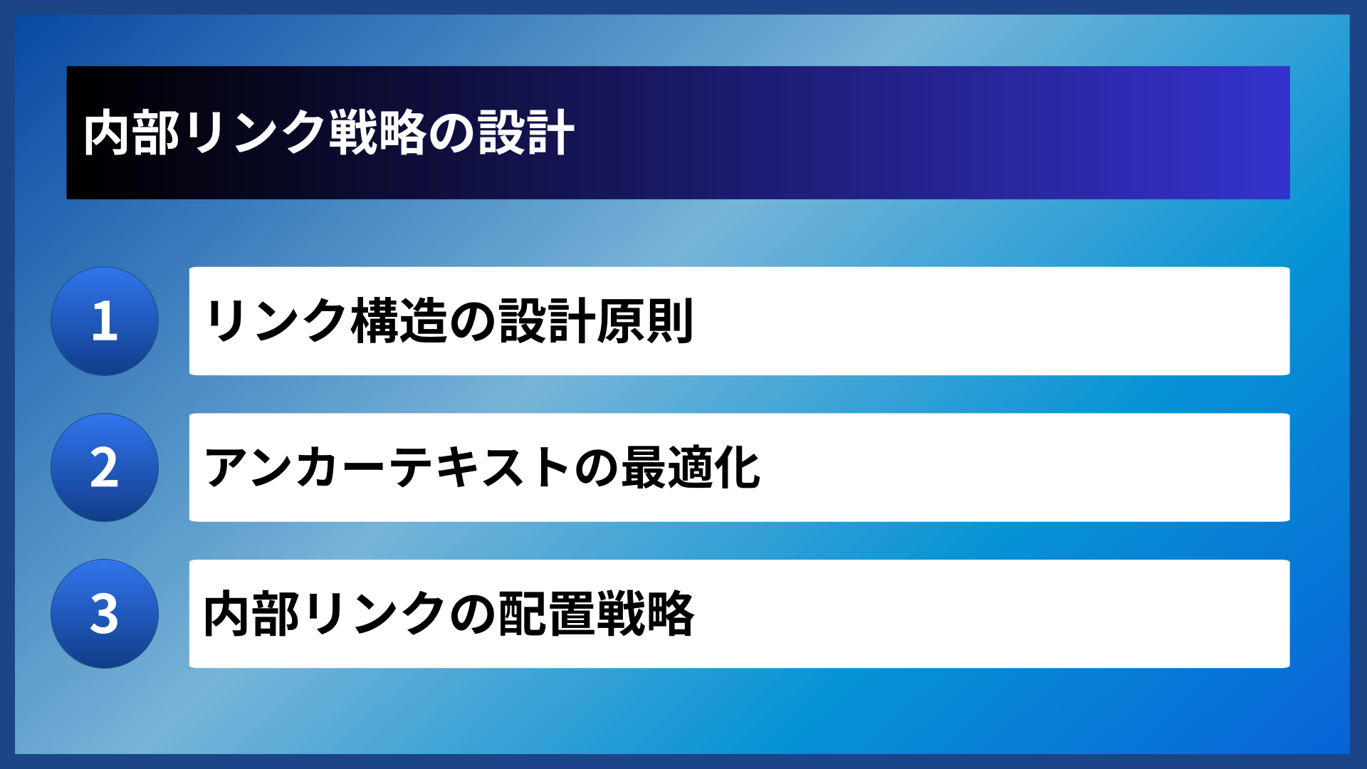 内部リンク戦略の設計