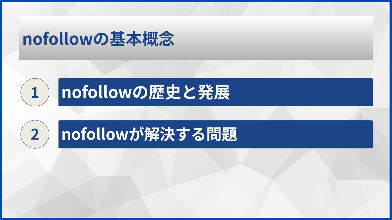 nofollowの基本概念