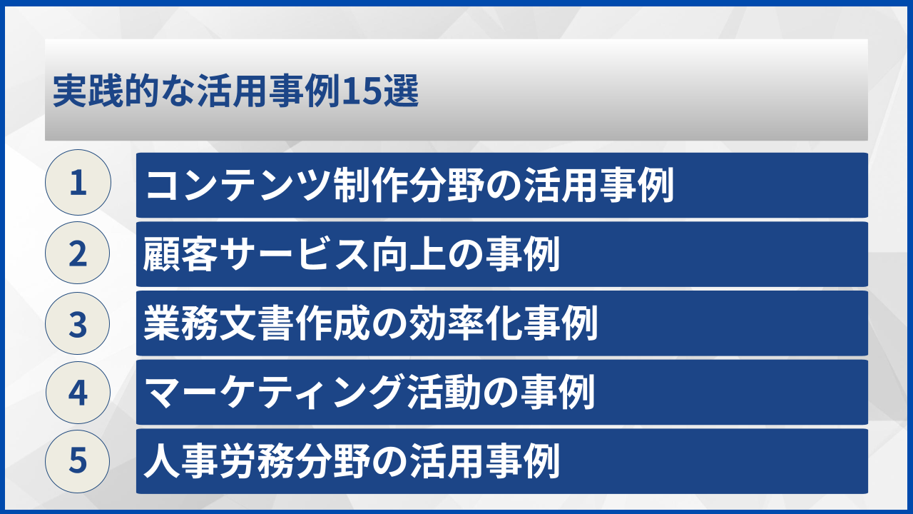 実践的な活用事例15選