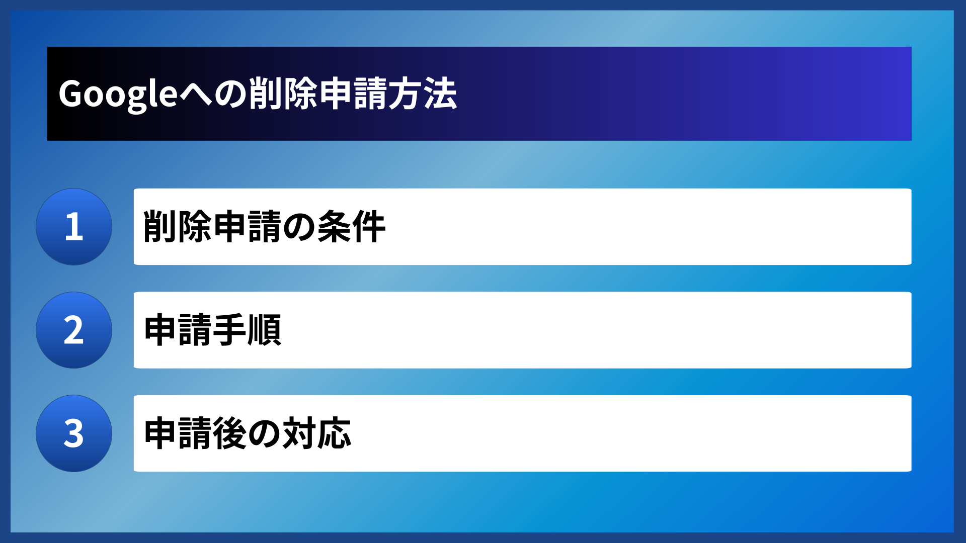 Googleへの削除申請方法