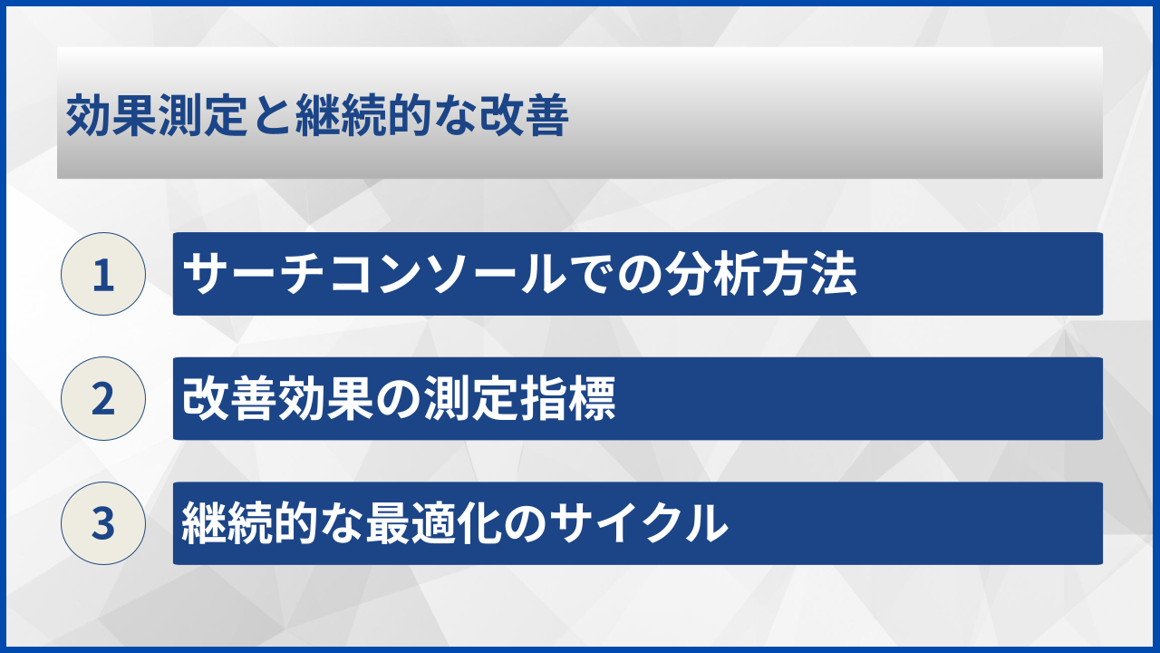 効果測定と継続的な改善