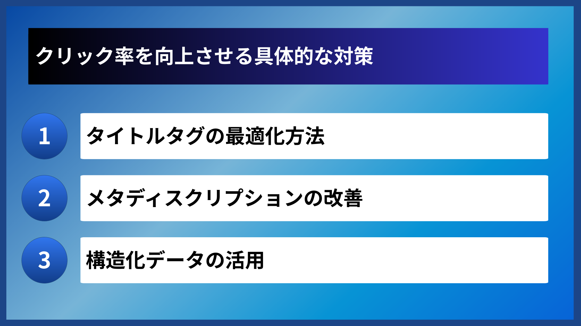 クリック率を向上させる具体的な対策