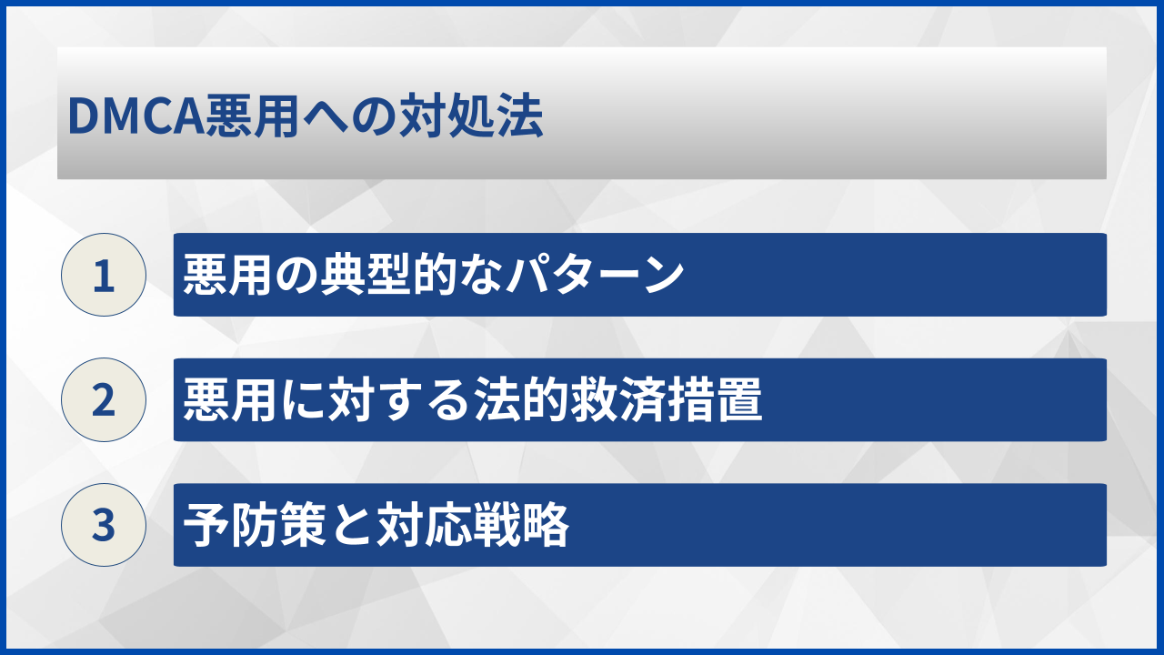 DMCA悪用への対処法