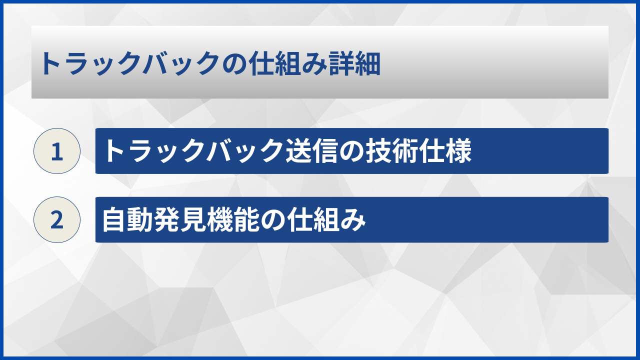 トラックバックの仕組み詳細