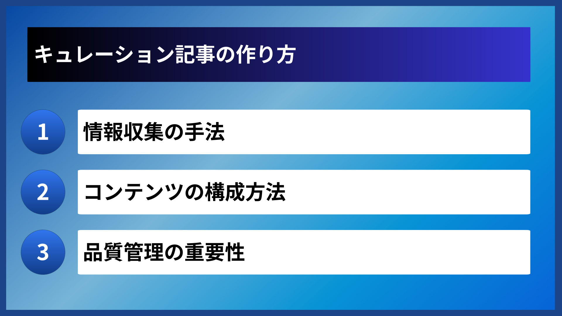 キュレーション記事の作り方