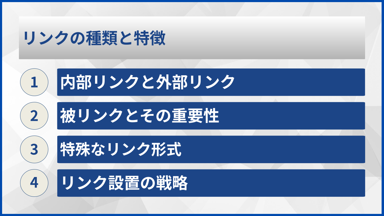 リンクの種類と特徴