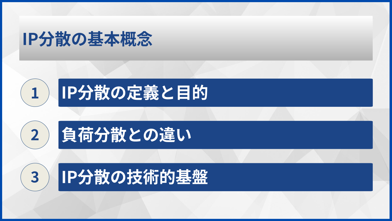 IP分散の基本概念