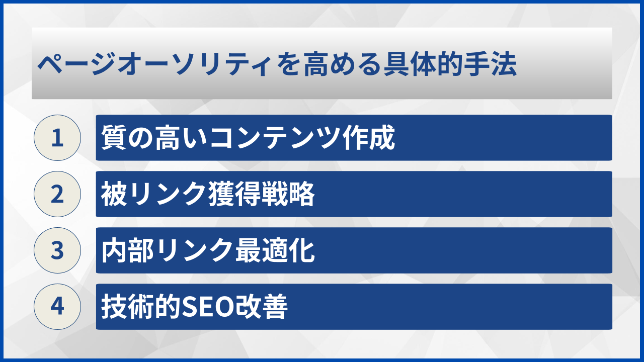 ページオーソリティを高める具体的手法