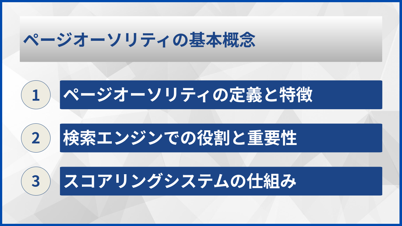 ページオーソリティの基本概念