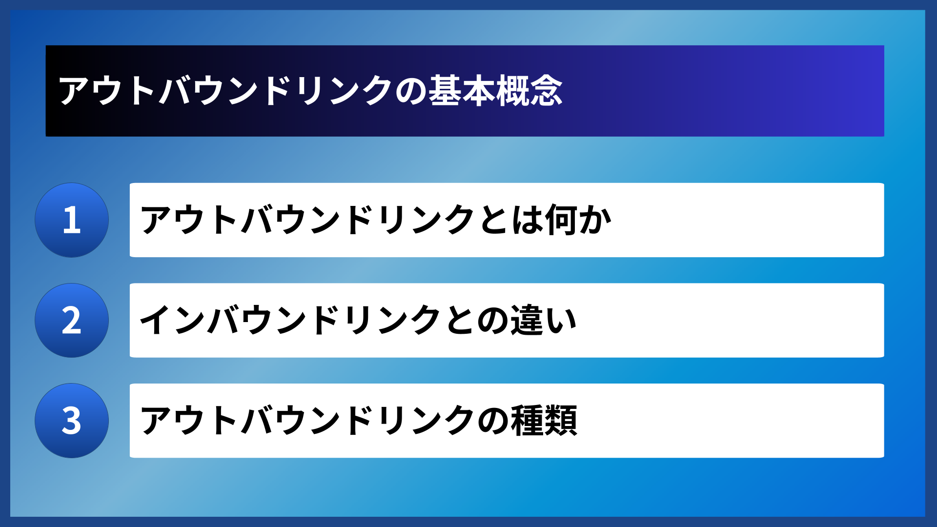 アウトバウンドリンクの基本概念