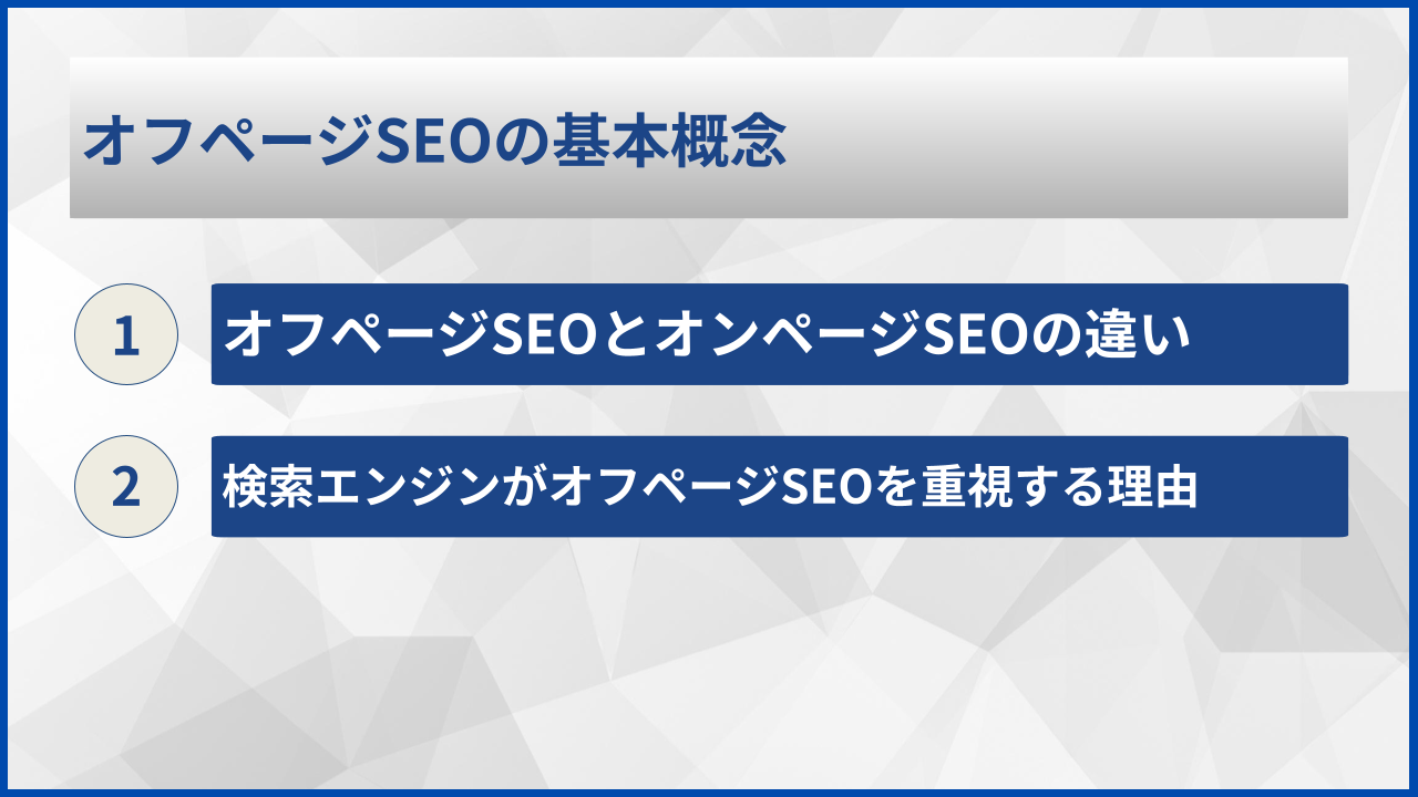 オフページSEOの基本概念